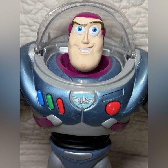 TOY STORY 1999 BUZZ LIGHTYEAR 12" DISNEY PIXAR ACTION FIGURE BLUE GRAY Working - Picture 3 of 14